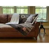 Yellowstone Silk Touch Pillow With Sherpa Back, 22" x 22"