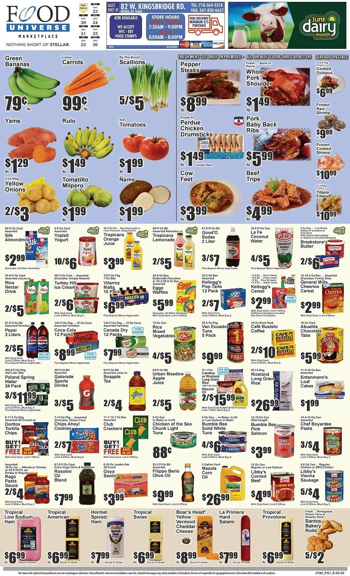 Weekly ad Food Universe Weekly Ad from June 20 to June 26 2025 - Page 1