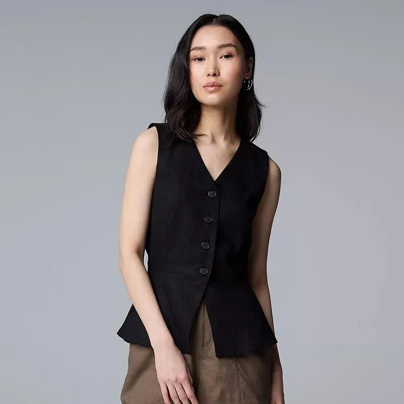 Women's Simply Vera Vera Wang V-Neck Vest Top