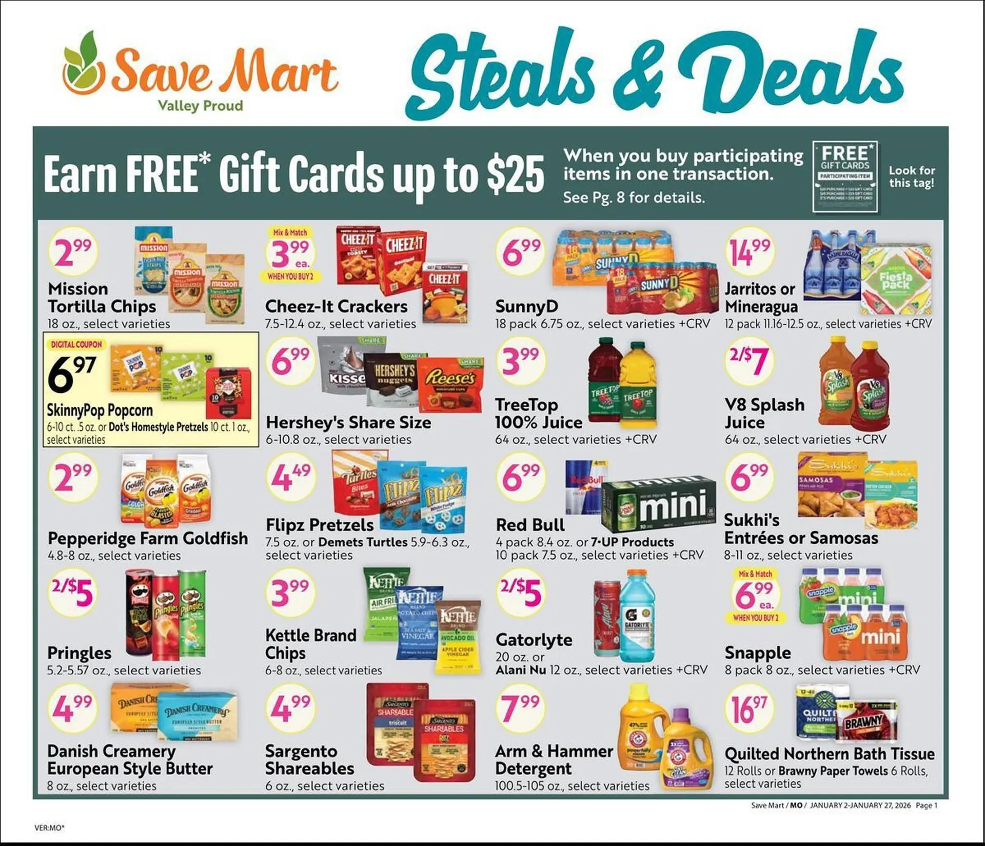 Weekly ad Save Mart weekly ad from January 2 to January 27 2026 - Page 1