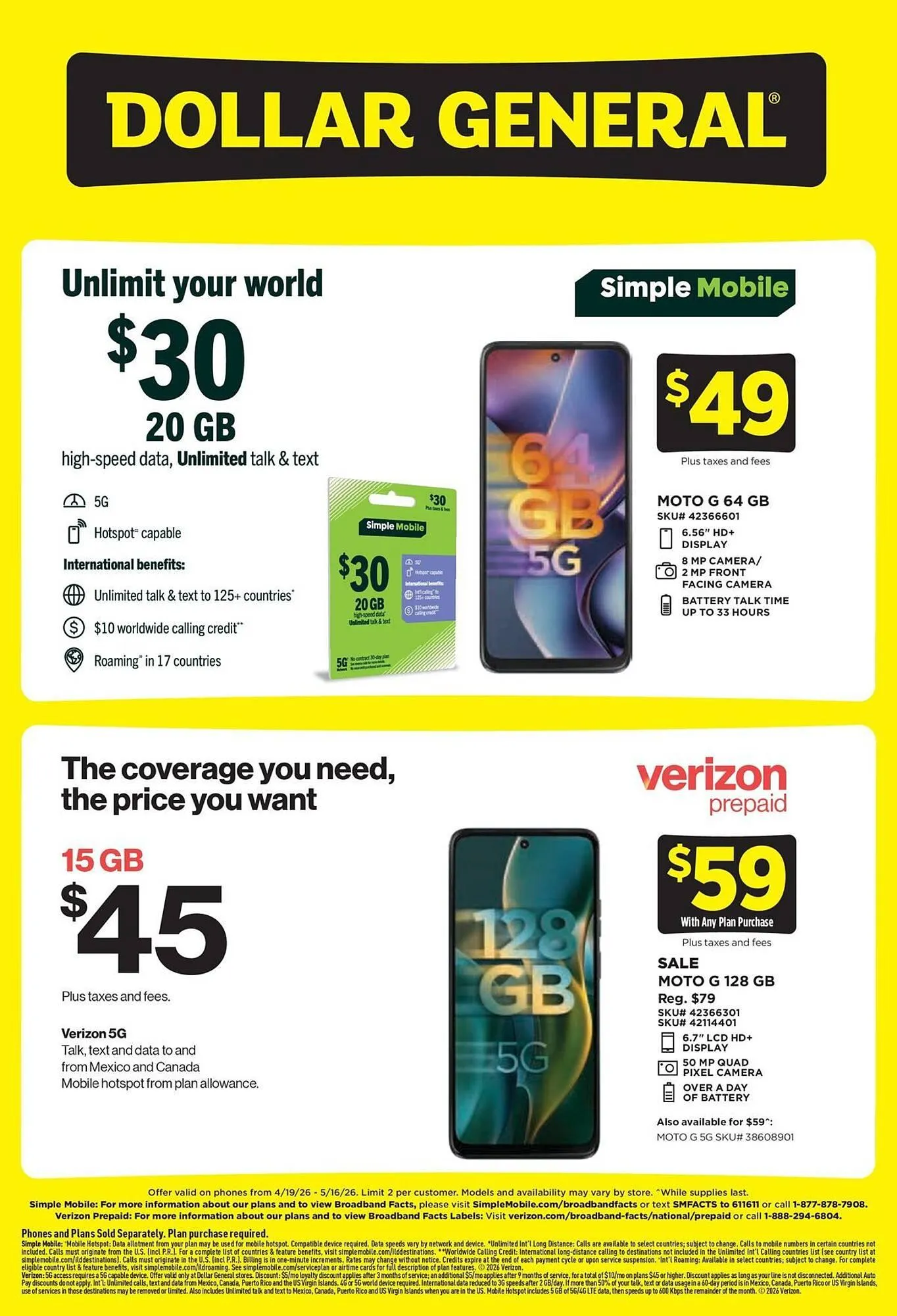 Weekly ad Dollar General weekly ad from April 19 to May 16 2026 - Page 2