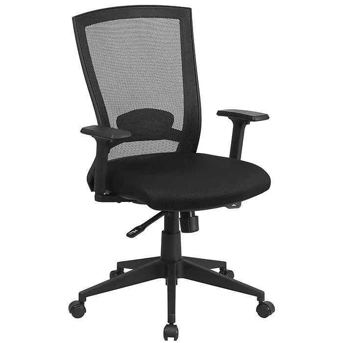 Flash Furniture Cleo Ergonomic Mesh Swivel Mid-Back Executive Office Chair,