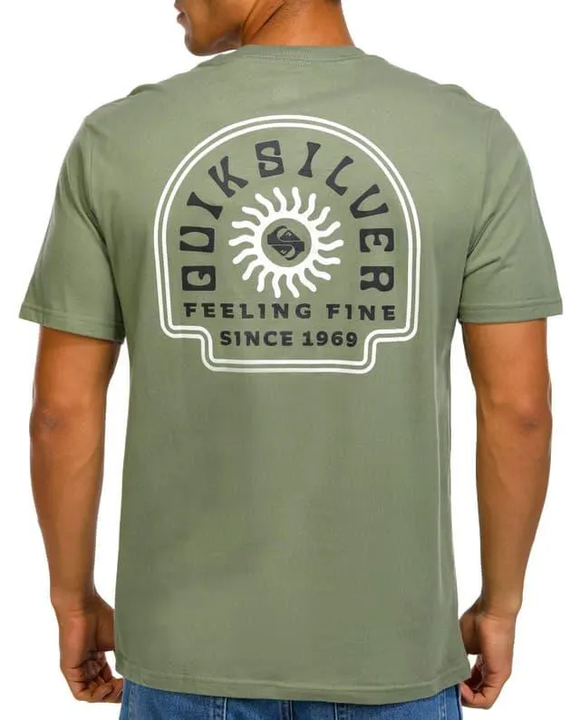 Quiksilver Mens State Of Mind Graphic T-Shirt