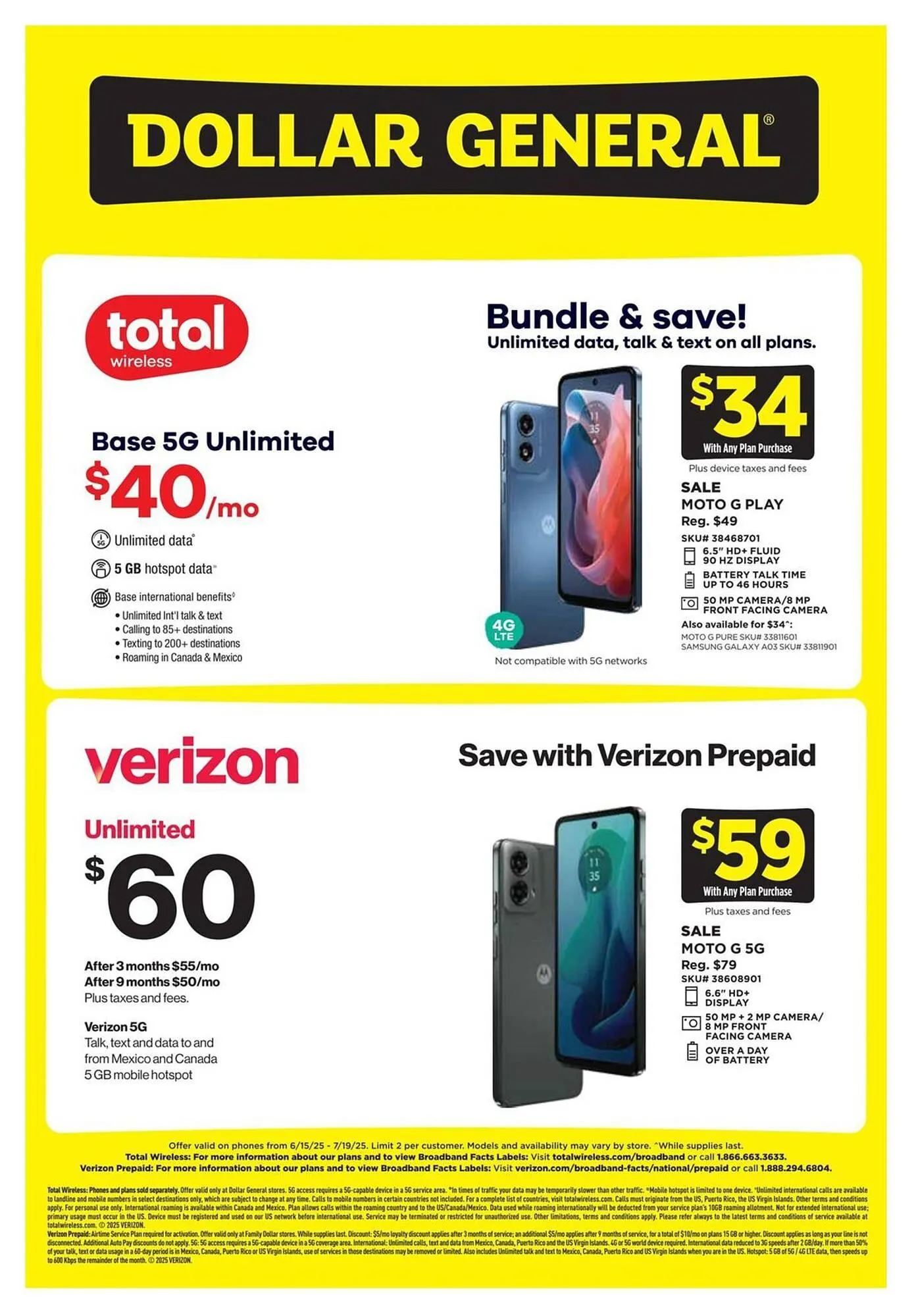 Weekly ad Dollar General Weekly Ad from June 15 to July 19 2025 - Page 1