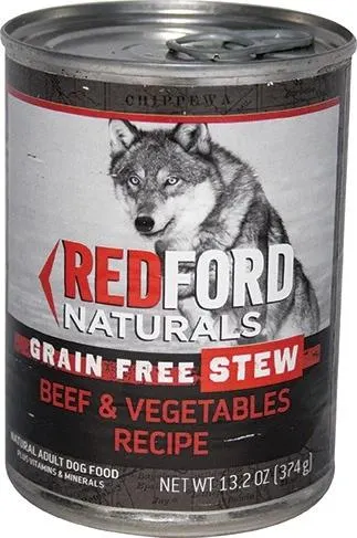 Redford Naturals Grain Free Stew Beef & Vegetables Recipe Adult Dog Food, 13.2 Ounces