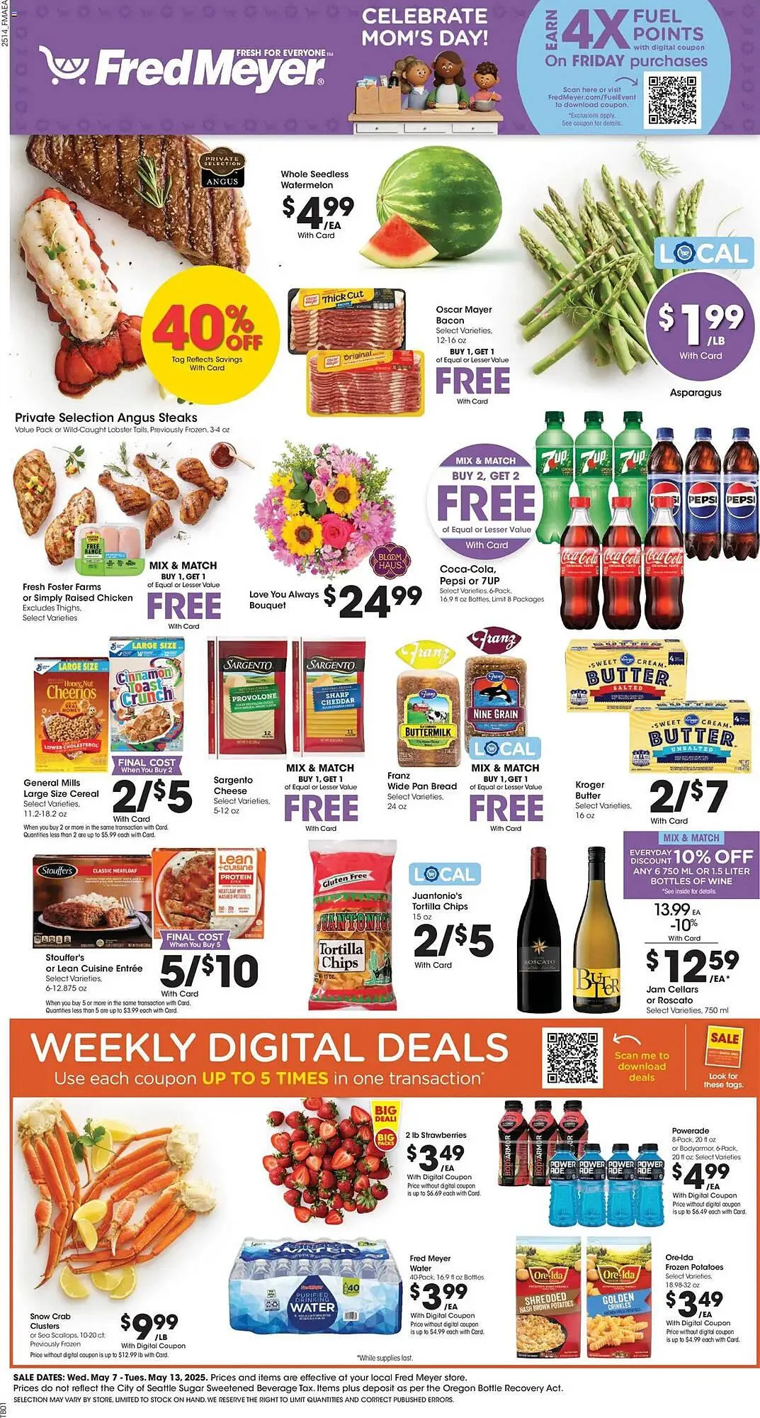 Weekly ad Fred Meyer Weekly Ad from May 7 to May 13 2025 - Page 1