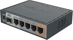 MikroTik hEX S Gigabit Ethernet Router with SFP Port (RB760iGS)