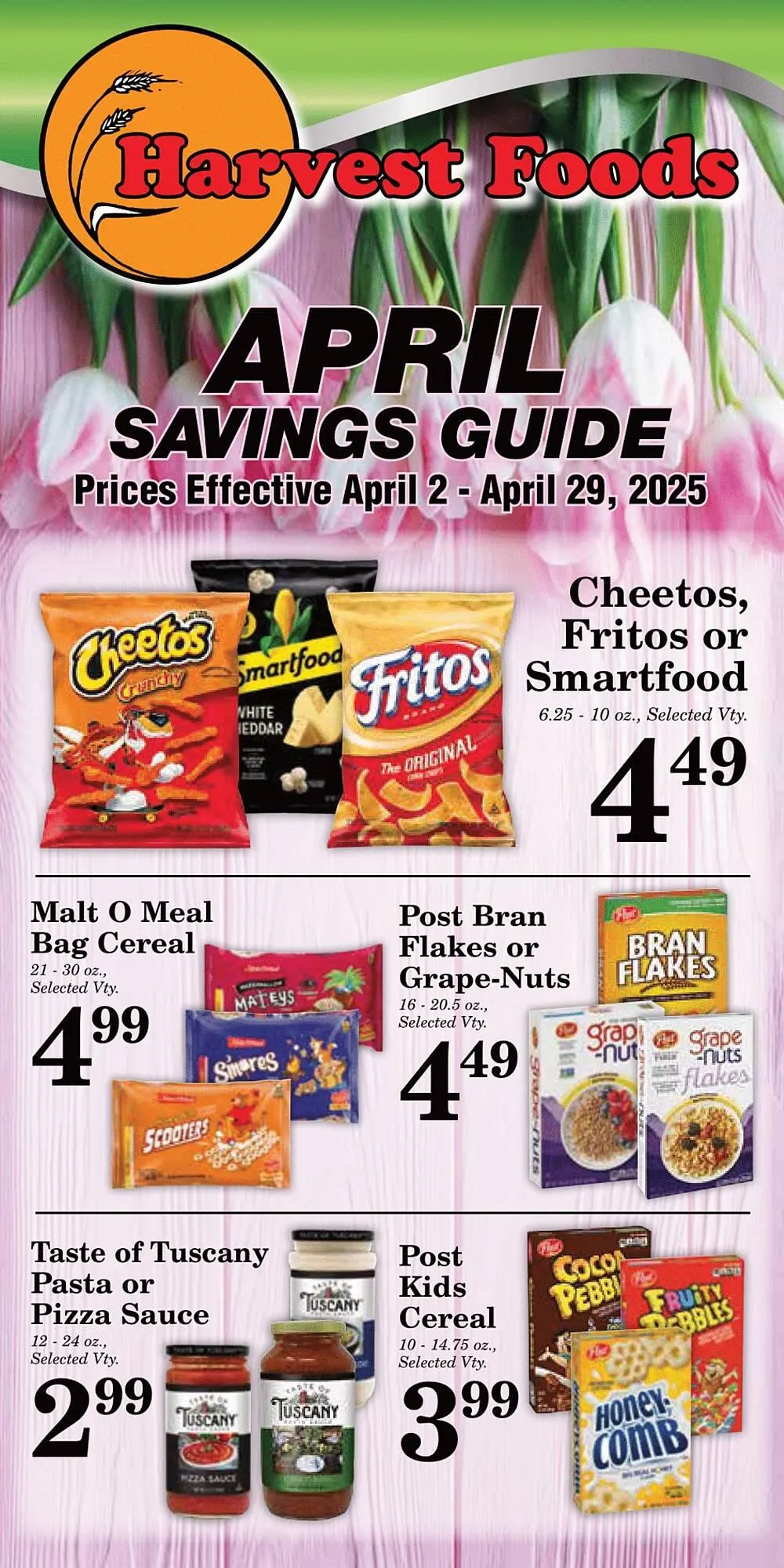Weekly ad Harvest Foods ad from April 2 to April 29 2025 - Page 2