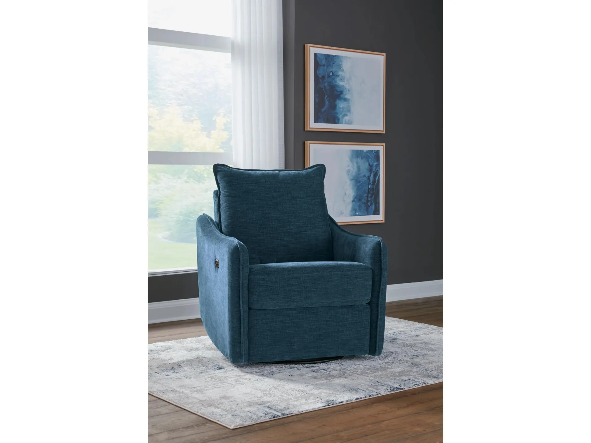 McBurg Swivel Power Recliner