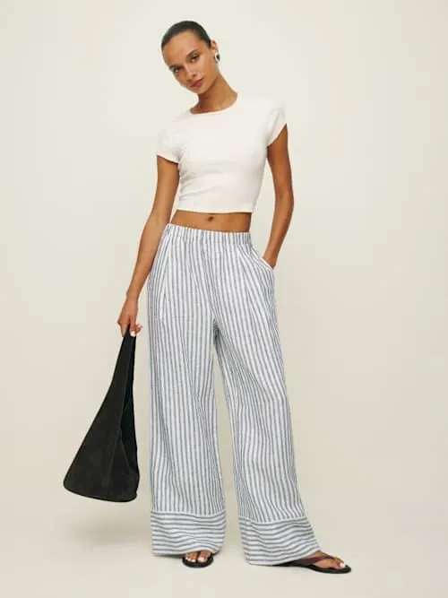 Fernando Linen Wide Leg Pant
