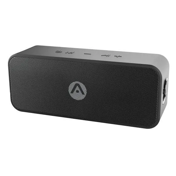 Audiomate Wireless Waterproof Speaker with Dual Driver, Large - Black
