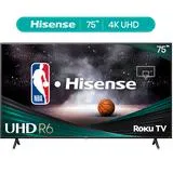 Hisense 75" Class 4K UHD LED LCD Roku Smart TV HDR R6 Series 75R6E4