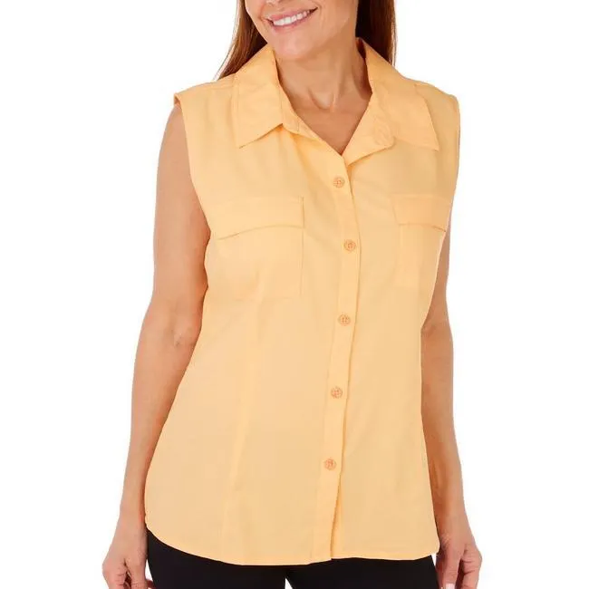 Womens Solid Mariner Sleeveless Top