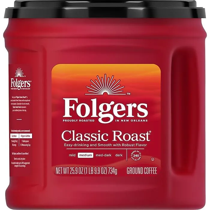 Folgers Classic Roast Ground Coffee,