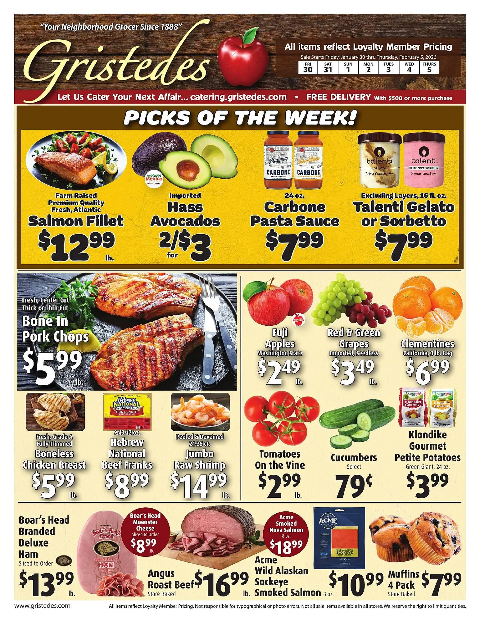 Weekly ad Gristedes circular from January 30 to February 5 2026 - Page 1