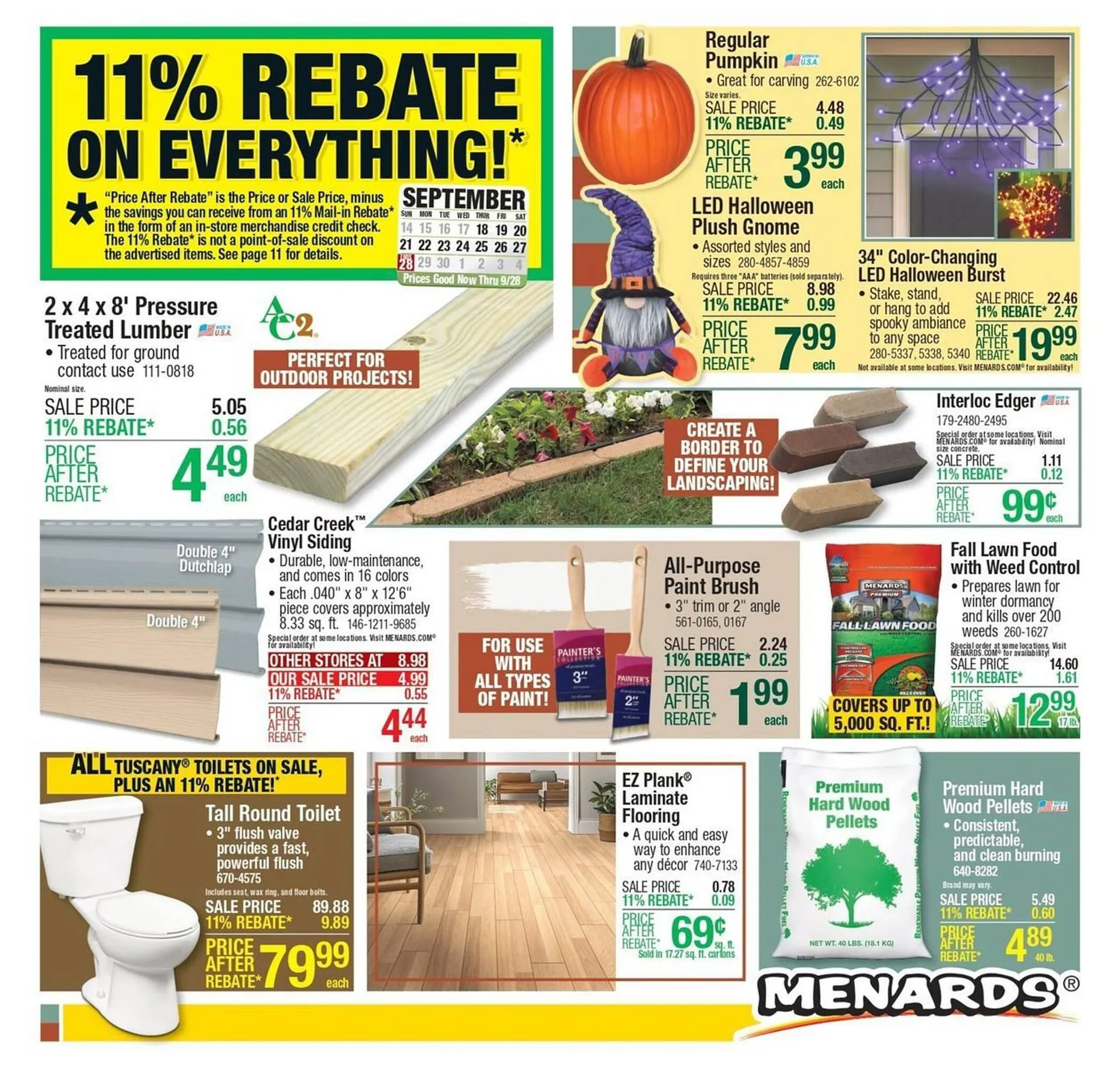 Weekly ad Menards weekly ad from September 18 to September 28 2025 - Page 1