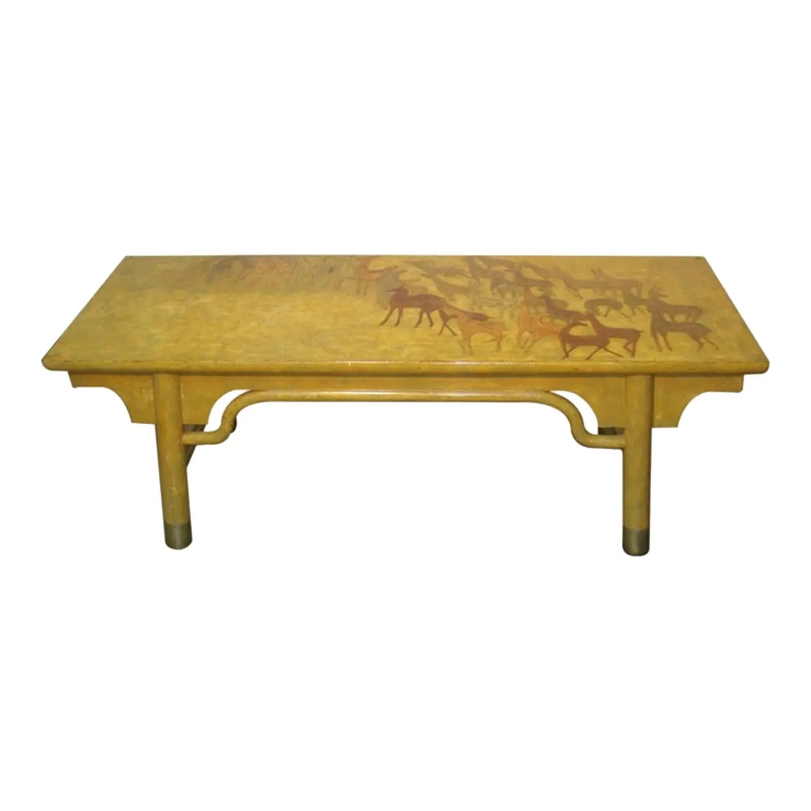 Folk Art, Japanese Coffee Table. (Originally Retailed by Gracie Studio)