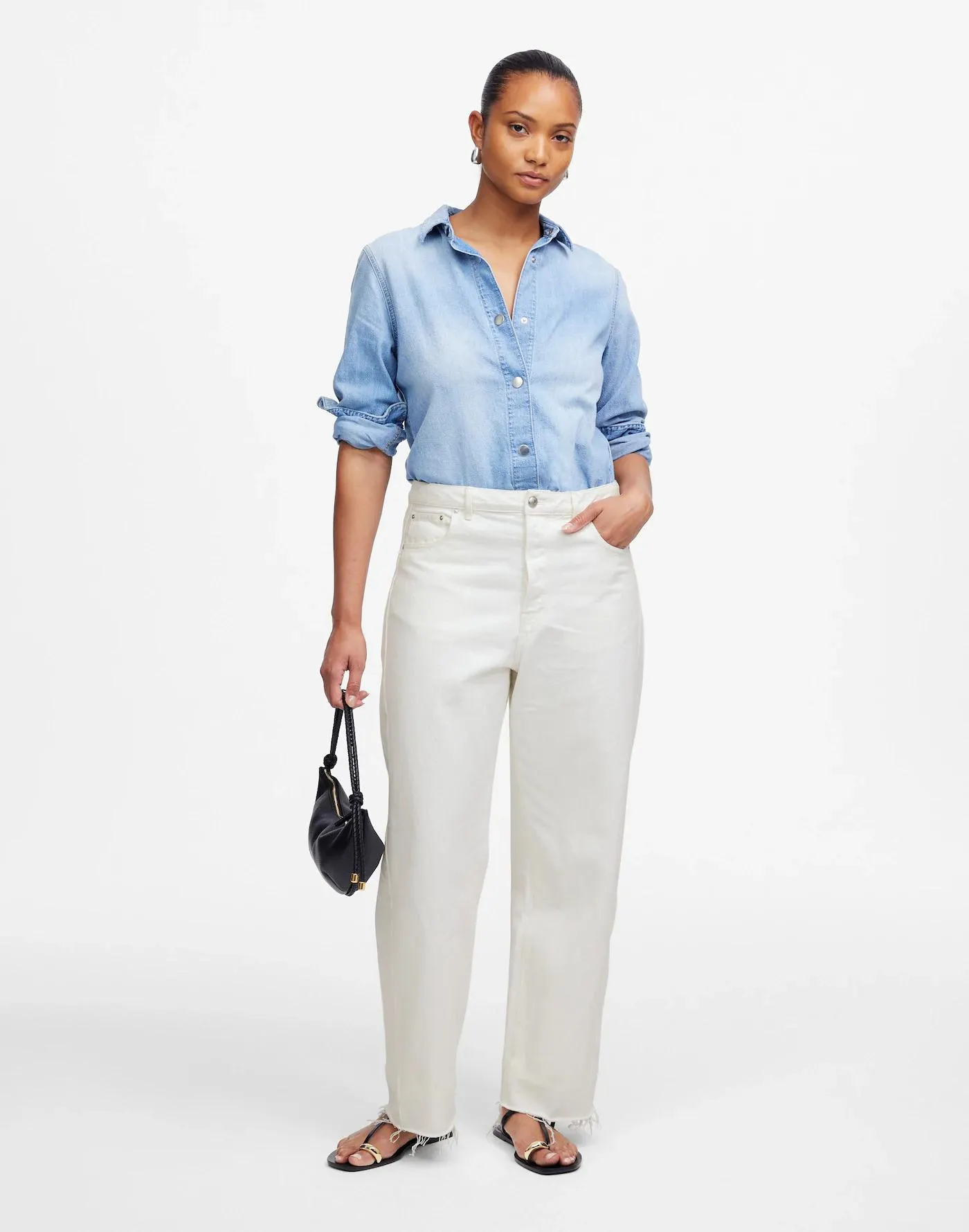 The Curvy Pieced Barrel-Leg Jean