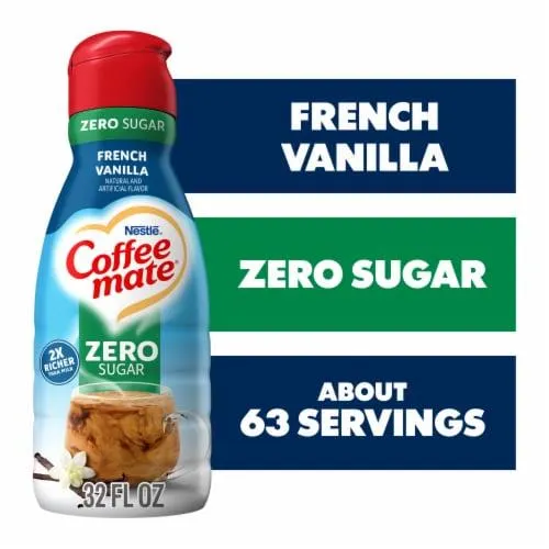 Coffee mate Zero Sugar French Vanilla Flavored Liquid Coffee Creamer