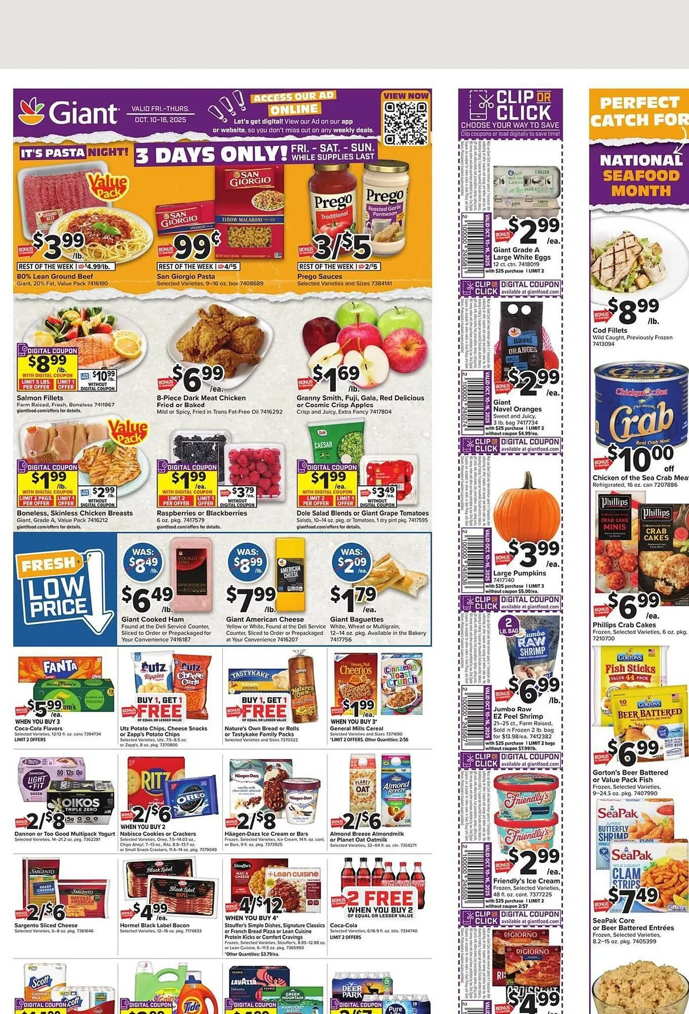 Weekly ad Giant Food weekly ad from October 10 to October 16 2025 - Page 1