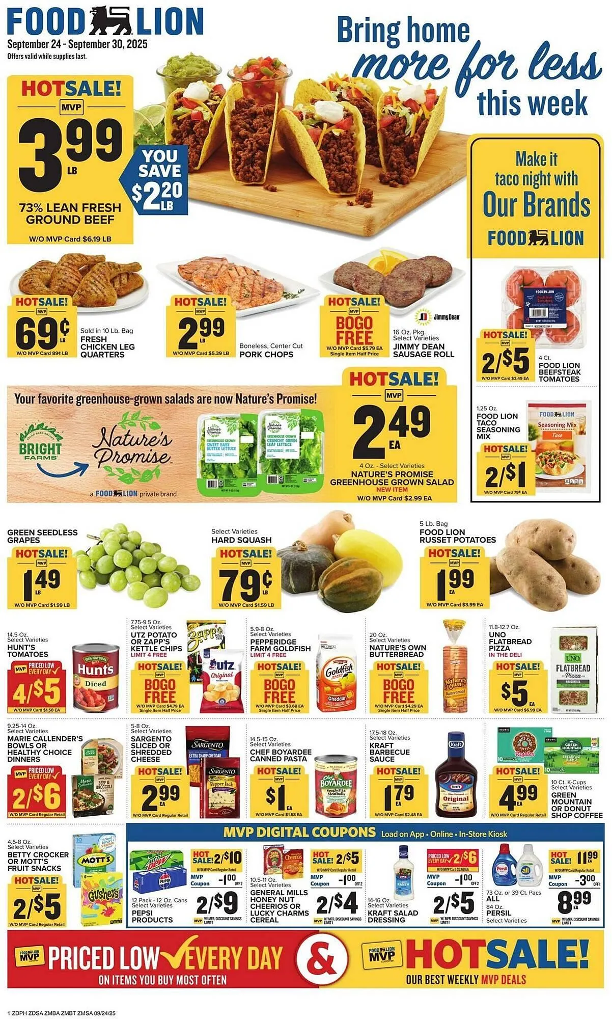 Weekly ad Food Lion weekly ad from September 24 to September 30 2025 - Page 1
