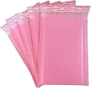 25 Pack 4x6 Inches Small Pink Poly Bubble Lined Mailers Padded Shipping Envelopes Self Seal Mailer Waterproof, Shockproof and Dustproof (Pink 4x6 Inches-25pcs)