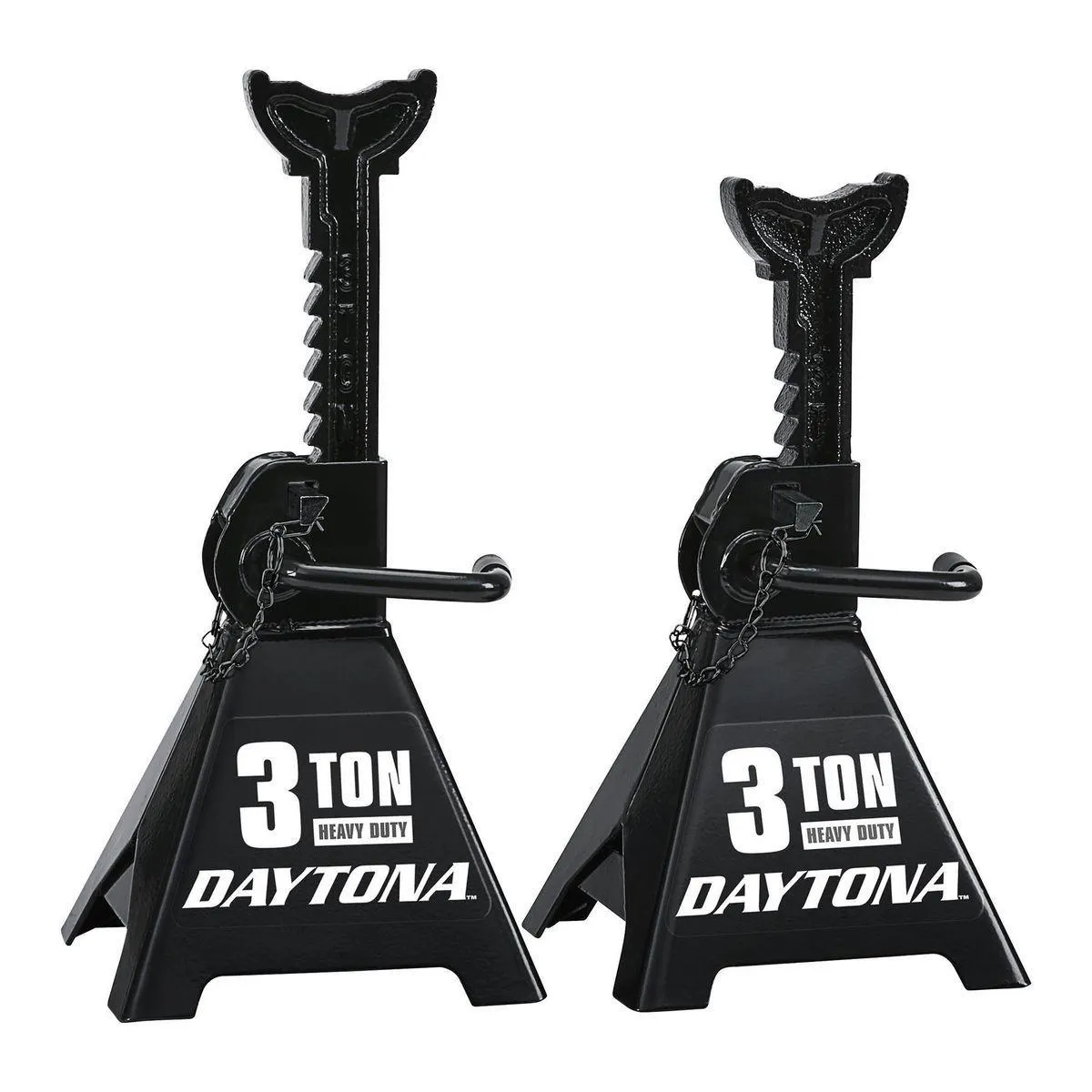 3 Ton Heavy Duty Ratcheting Jack Stands, Black