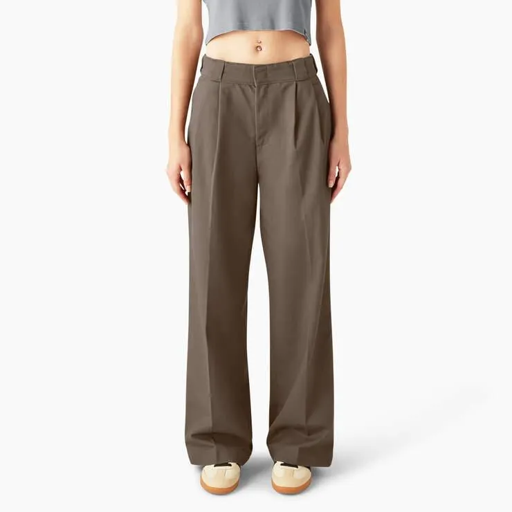 Women's Pleated Work Pants