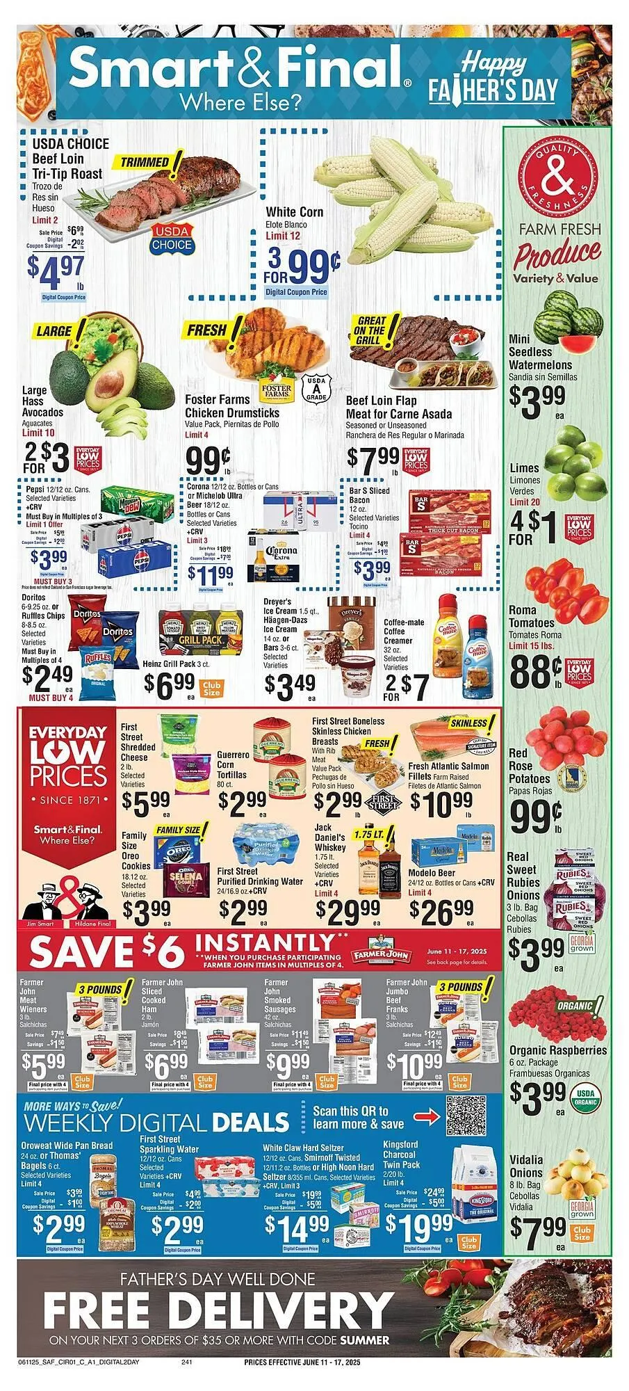Weekly ad Smart & Final Weekly Ad from June 11 to June 17 2025 - Page 1