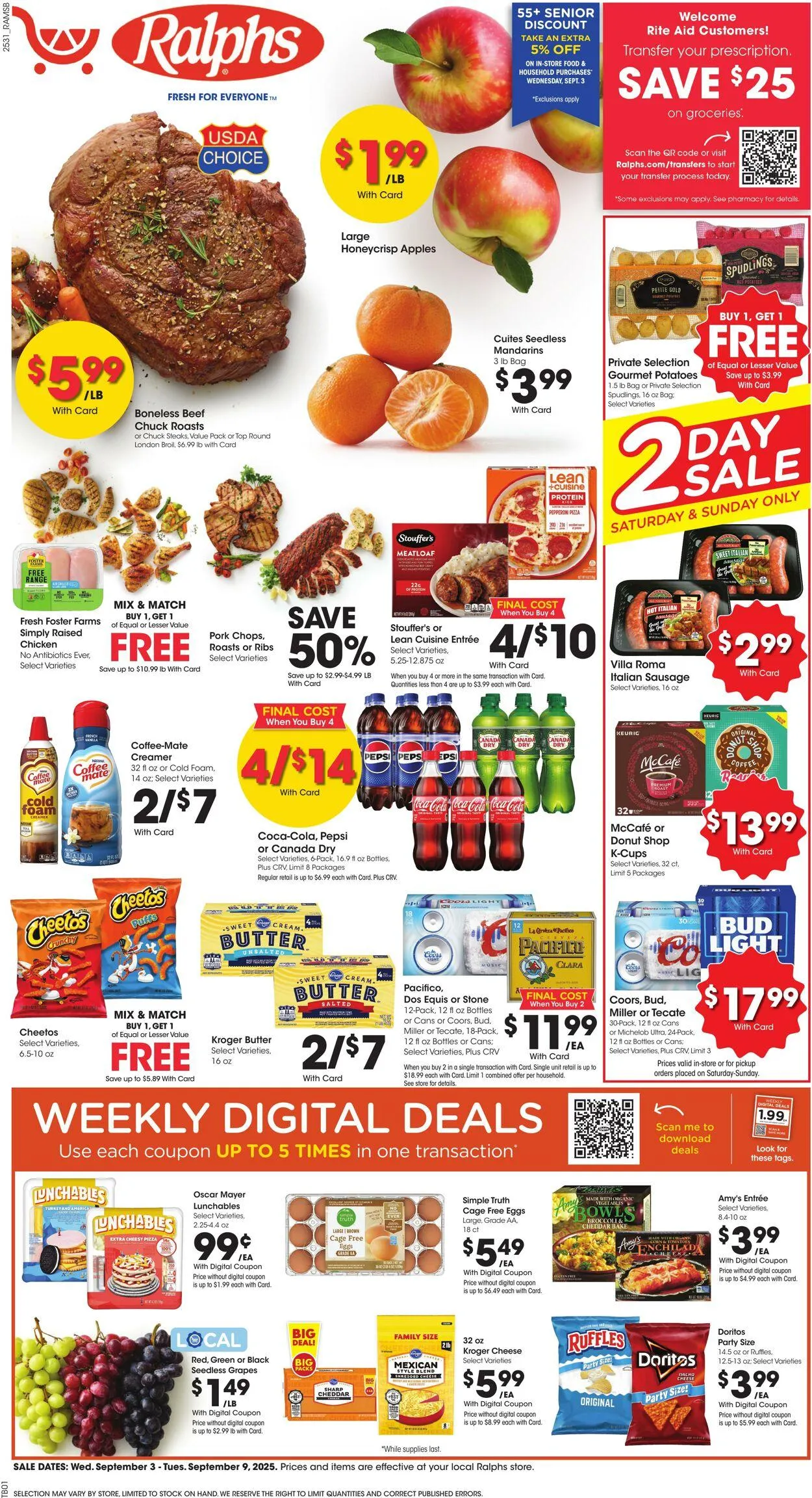 Weekly ad Ralphs from September 3 to September 9 2025 - Page 1