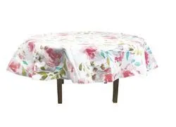 HomeRoots Amelia Gray Ivory And Tan Round Floral 6' Area Rug