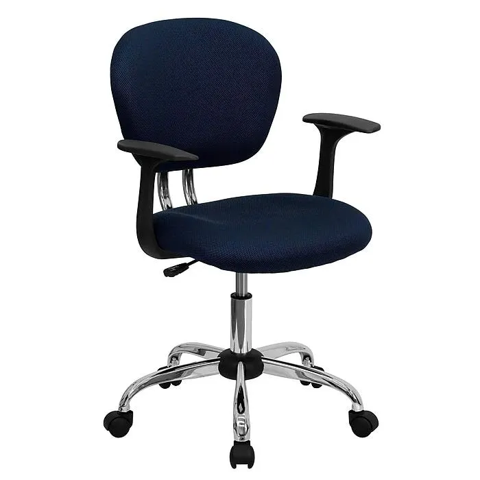 Flash Furniture Beverly Ergonomic Mesh Swivel Mid-Back Padded Task Office Chair,