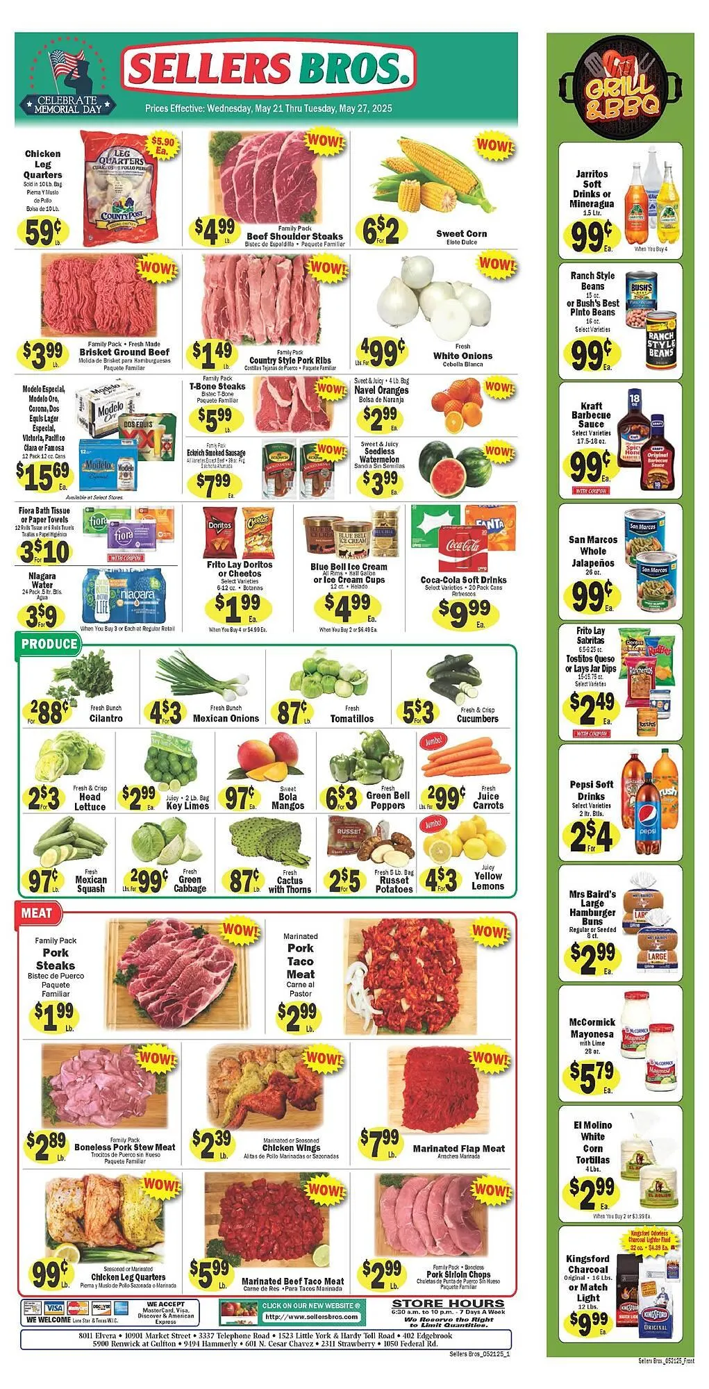 Weekly ad Sellers Bros Weekly Ad from May 21 to May 27 2025 - Page 1