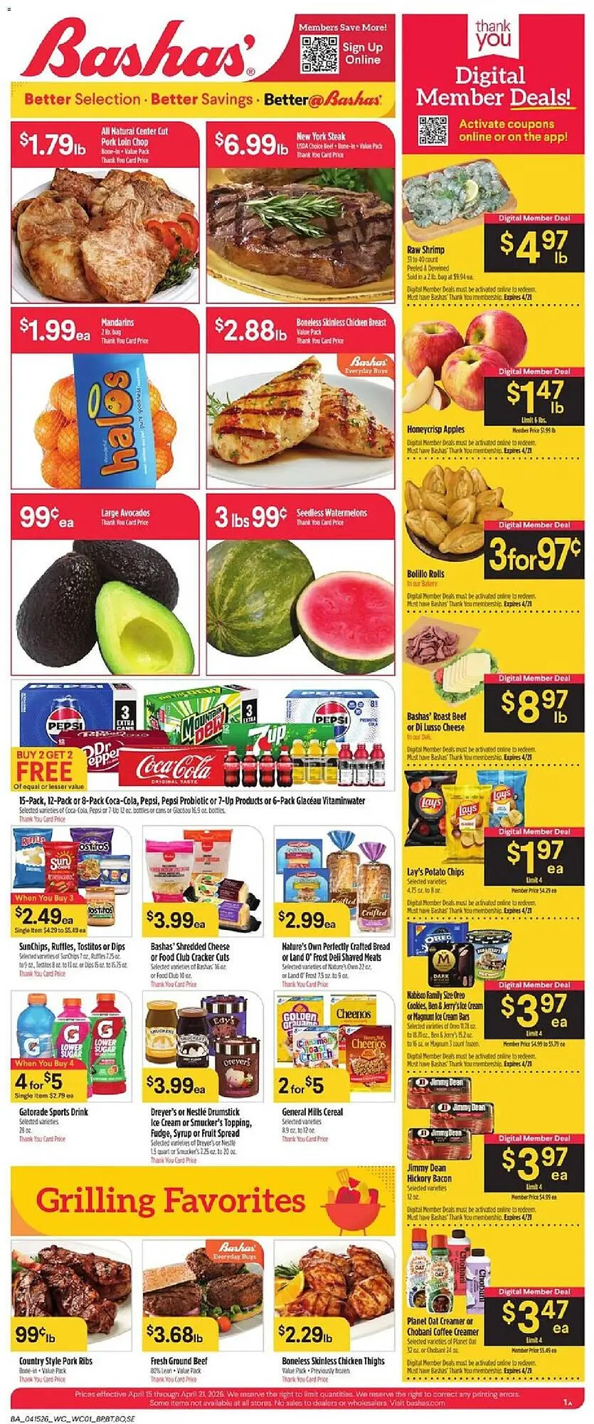 Weekly ad Bashas' weekly ad from April 15 to April 21 2026 - Page 1