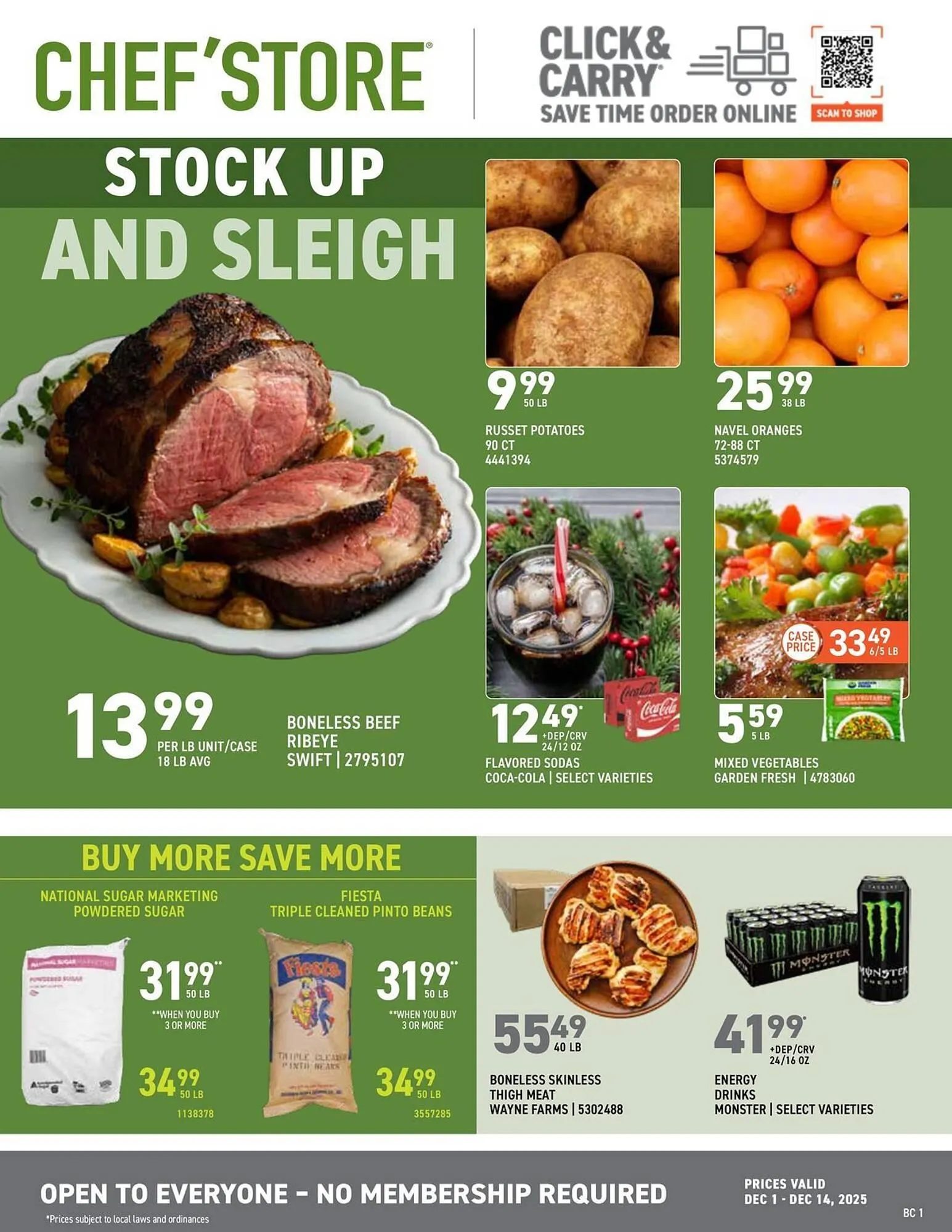 Weekly ad US Foods Chef's Store weekly ad from December 1 to December 14 2025 - Page 1