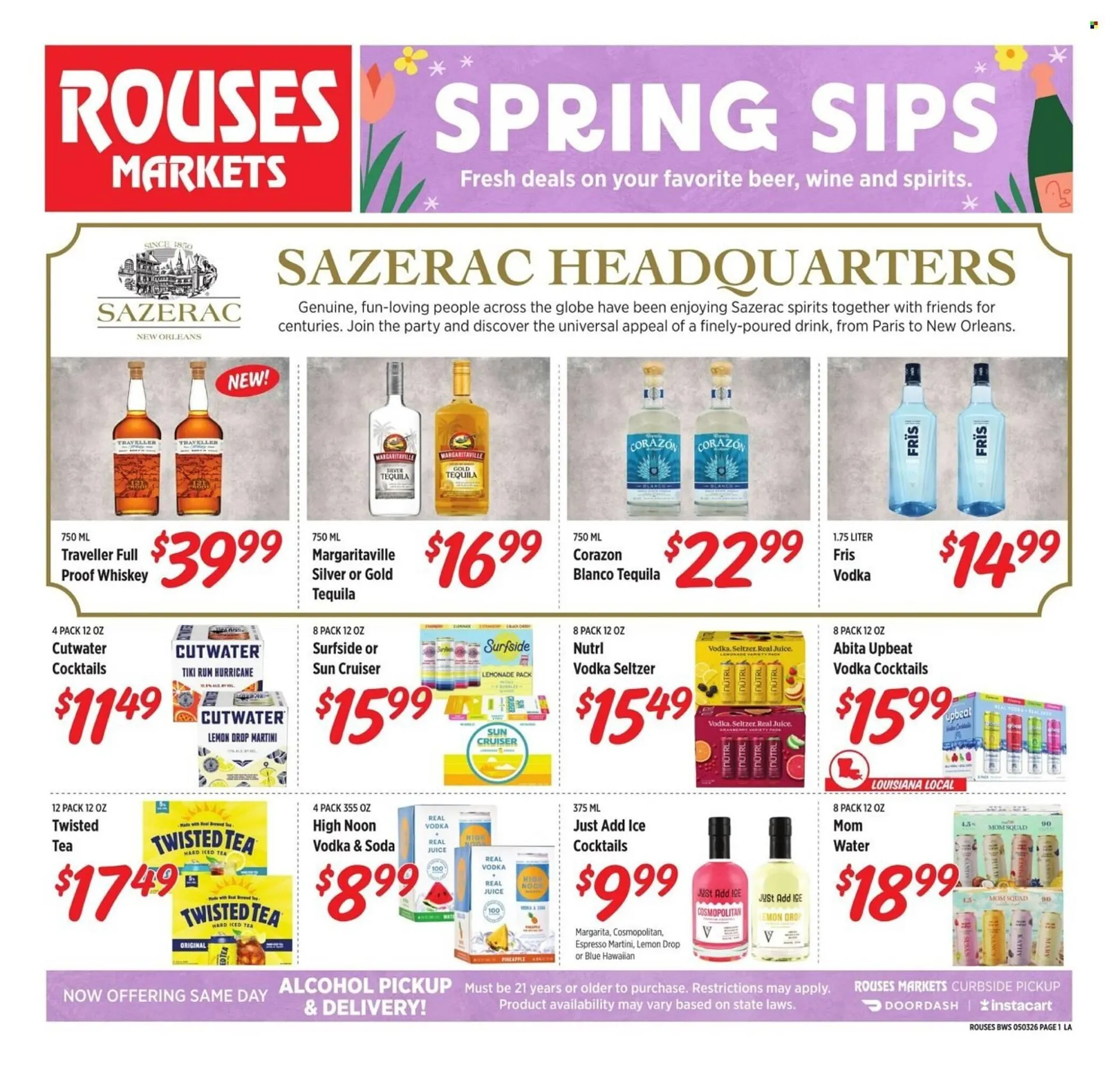 Weekly promotion Rouses weekly ad spanning from April 29 to May 27 2026 - Page 1 for Catalogue 365