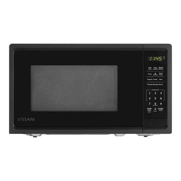 0.7 cu. ft. 700-Watt Countertop Microwave in Black