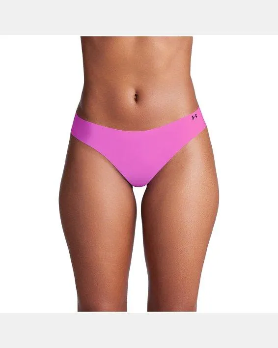 UA Pure Stretch Women's 3-Pack No Show Thong