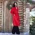 Women's Wool Wrap Long Coat