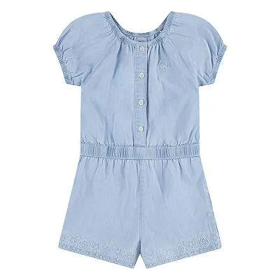 Baby & Toddler Girls Levi's® Puff Sleeve Denim Romper