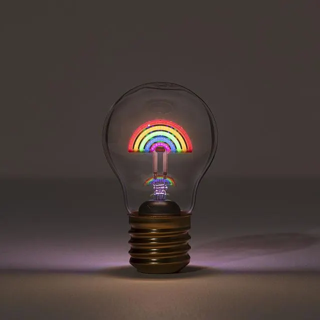 Rechargeable Cordless Magic Rainbow Light Bulb