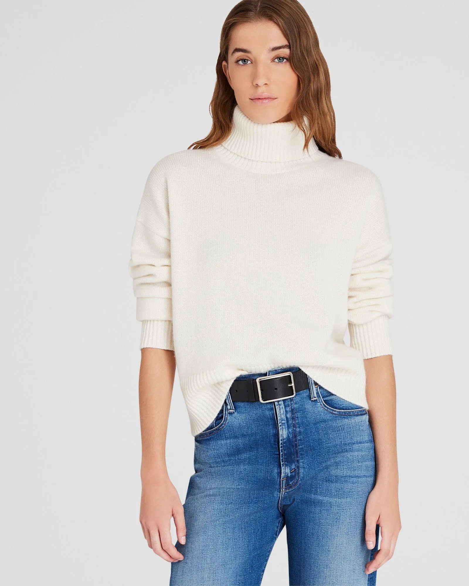 Cashmere Turtleneck Pullover Sweater