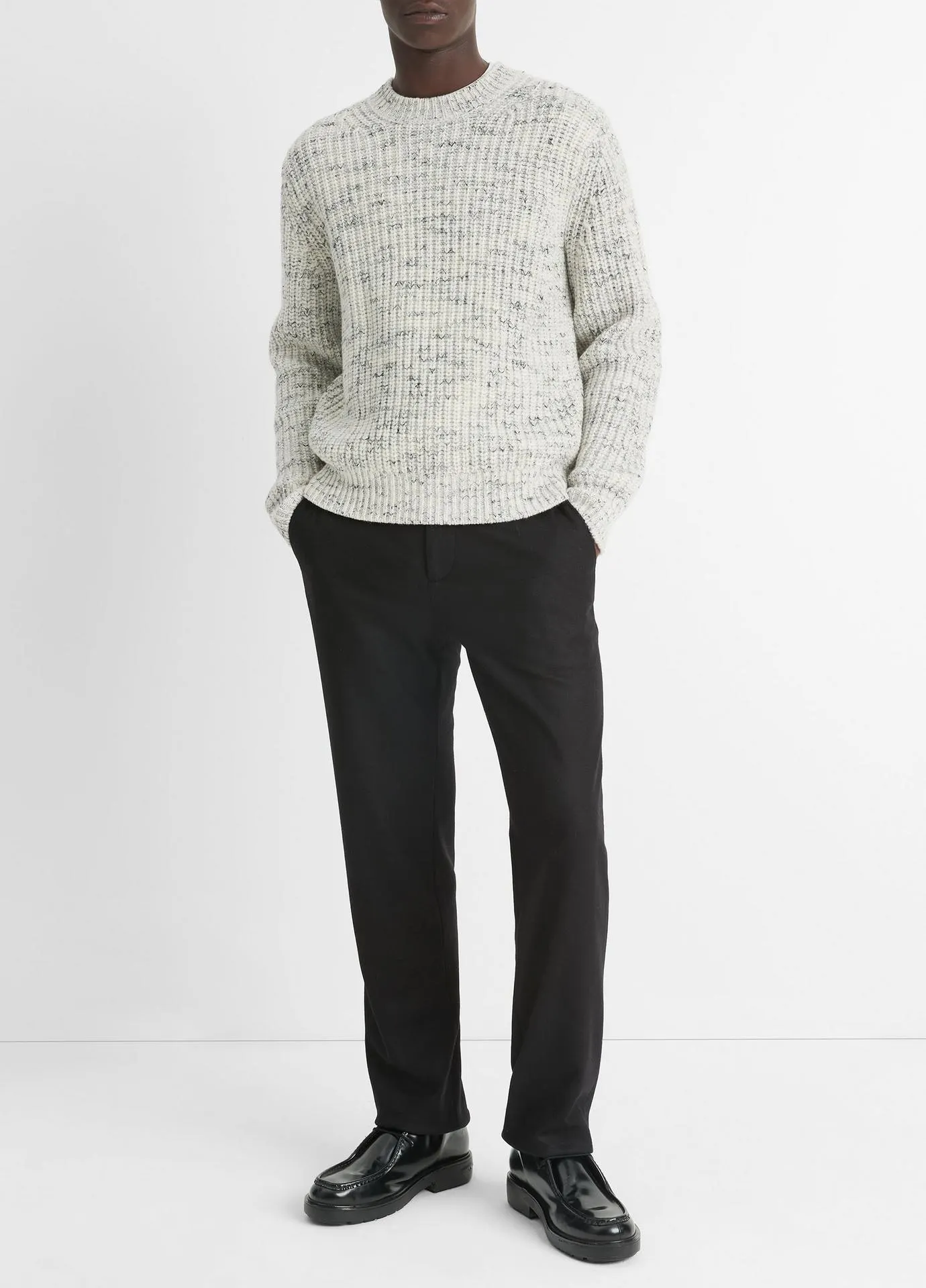 Super Space-Dye Wool Crew Neck Sweater