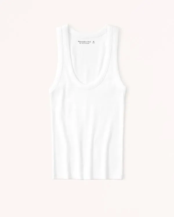 Essential Rib Tuckable Scoopneck Tank