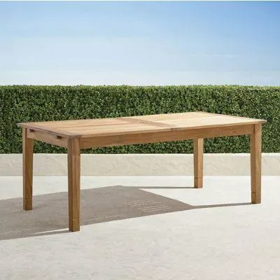 Classic Teak Extendable Dining Table in Natural Finish
