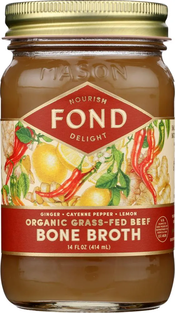 Fond Bone Broth Ginger Beef 14 oz