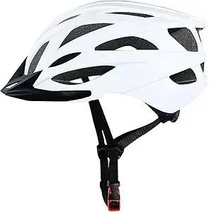 Bike Helmets for Adults, Mountain Bike Helmets for Men with Visor, Adjustable Fit Bicycle Helmet for Women, Road Recreational Cycling Helmet with Chin Strap