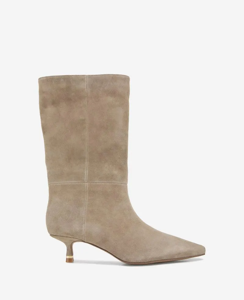 Meryl Suede Bootie - Taupe Suede