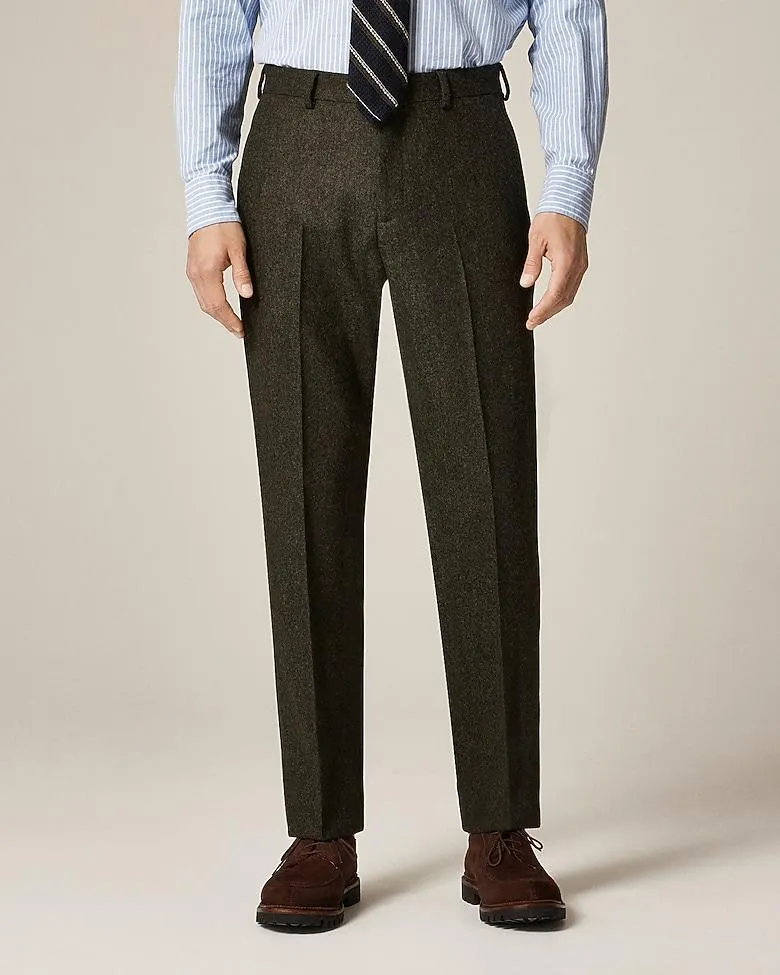 Ludlow Slim-fit suit pant in English donegal wool tweed