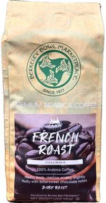 Berkeley Bowl French Roast Dark Roast Whole Bean Coffee